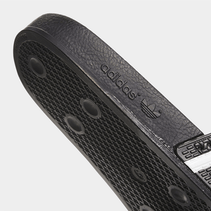 ADIDAS ORIGINALS ADILETTE BLACK/WHITE SLIDES