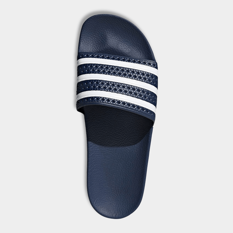 ADIDAS ORIGINALS ADILETTE BLUE/WHITE SLIDES