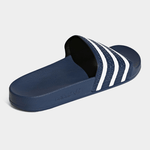 ADIDAS ORIGINALS ADILETTE BLUE/WHITE SLIDES