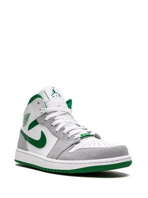 NIKE AIR JORDAN 1 MID SE ''GREY/PINE GREEN/WHITE" SNEAKERS