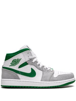 NIKE AIR JORDAN 1 MID SE ''GREY/PINE GREEN/WHITE" SNEAKERS