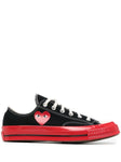 COMME DES GARCONS PLAY X CONVERSE CHUCK 70 LOW-TOP SNEAKERS